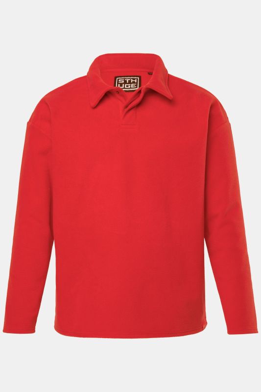 Pull en polaire STHUGE, col polo - jusqu'au 8 XL
