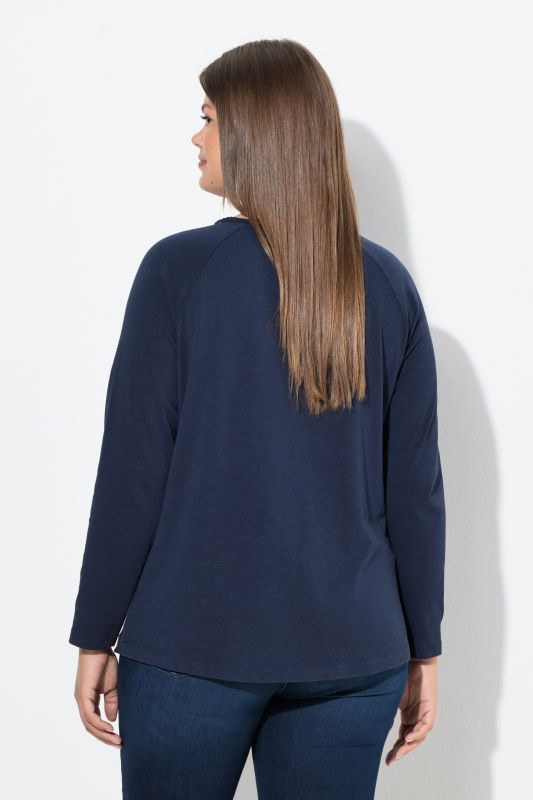 T-shirt manches longues. Col rond. Label OEKO-TEX MIG