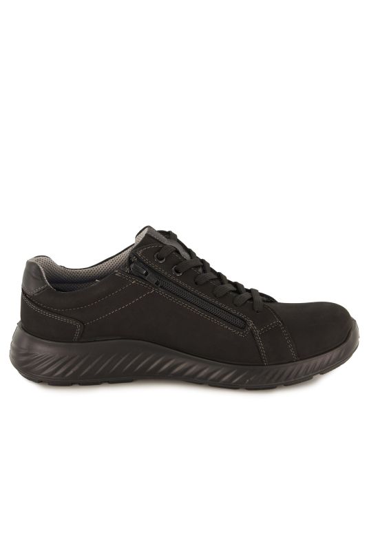Chaussures basses extra-larges Jomos, fermeture zippée, cuir véritable - jusqu'à la pointure 50