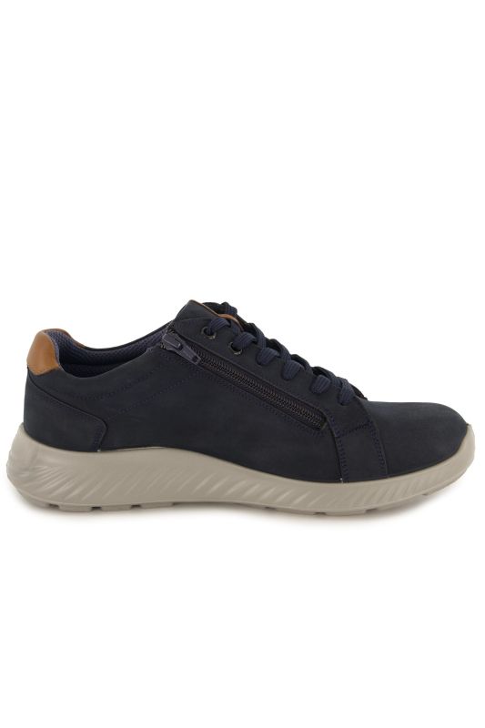 Chaussures basses extra-larges Jomos, fermeture zippée, cuir véritable - jusqu'à la pointure 50