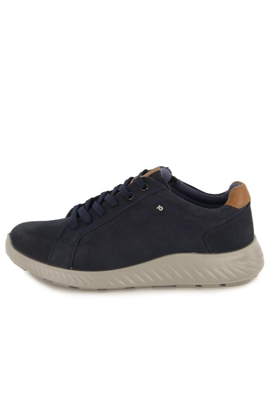 Chaussures basses extra-larges Jomos, fermeture zippée, cuir véritable - jusqu'à la pointure 50