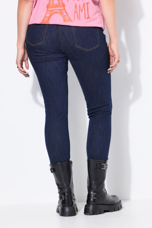 Jean Skinny en denim délavé, 5 poches