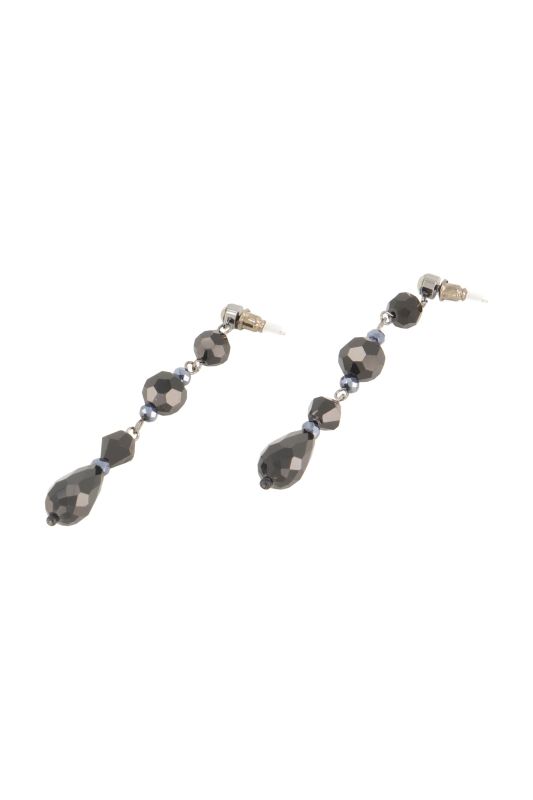 Boucles d'oreille longues, pierres fantaisie