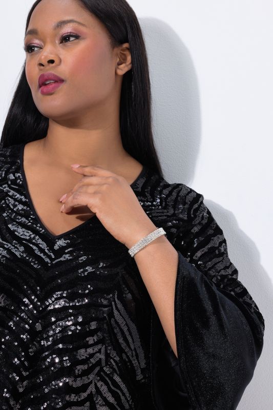 Bracelet ouvert, pierres fantaisie