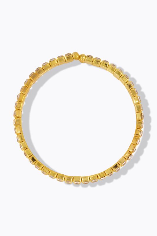 Bracelet ouvert, pierres fantaisie