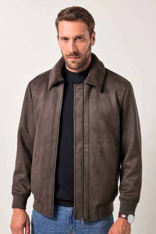Bombers JP AWARE en similicuir, doublure en polaire bouclée, matières certifiées GRS - jusqu'au 7&nbsp;XL
