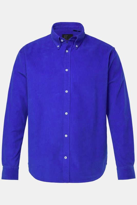 Chemise en velours côtelé JP 1880, manches longues et col à pointes boutonnées, coupe Modern Fit - jusqu'au 8&nbsp