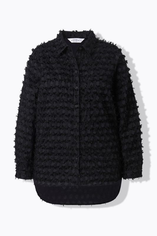 Chemisier coupe Wide Straight Shape, franges