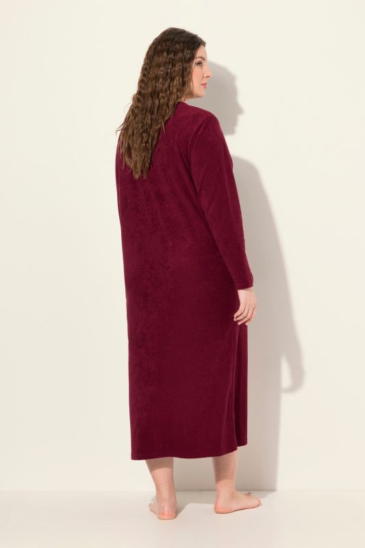 Peignoir en tissu éponge, doux et confortable - fermeture à glissière à double sens