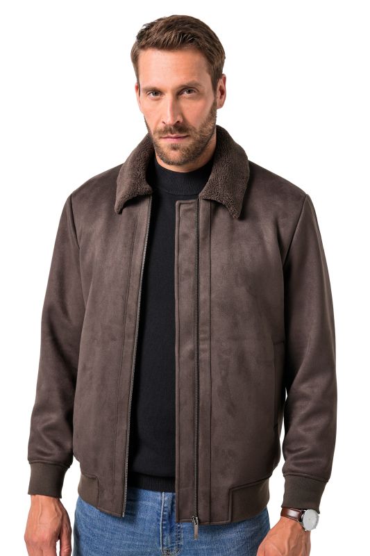 Bombers JP AWARE en similicuir, doublure en polaire bouclée, matières certifiées GRS - jusqu'au 7 XL