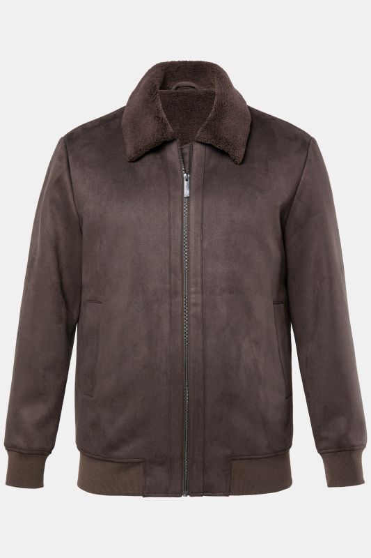 Bombers JP AWARE en similicuir, doublure en polaire bouclée, matières certifiées GRS - jusqu'au 7 XL