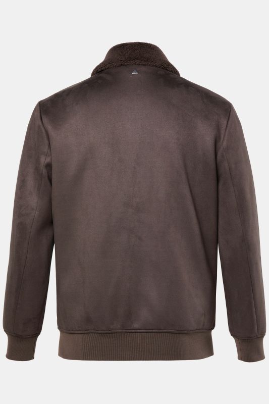Bombers JP AWARE en similicuir, doublure en polaire bouclée, matières certifiées GRS - jusqu'au 7 XL