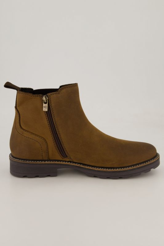 Bottines Chelsea Camel Active, cuir véritable, fermeture zippée sur le côté - jusqu'au 50