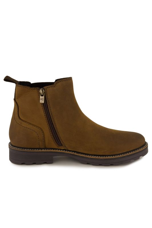 Bottines Chelsea Camel Active, cuir véritable, fermeture zippée sur le côté - jusqu'au 50