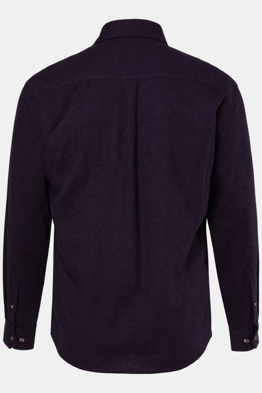 Chemise JP 1880 en flanelle à manches longues et col Kent, coupe Modern Fit - jusqu'au 8&nbsp;XL