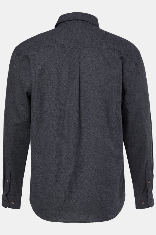 Chemise JP 1880 en flanelle à manches longues et col Kent, coupe Modern Fit - jusqu'au 8&nbsp;XL