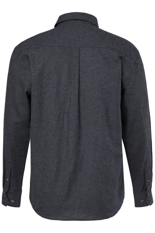 Chemise JP 1880 en flanelle à manches longues et col Kent, coupe Modern Fit - jusqu'au 8&nbsp;XL