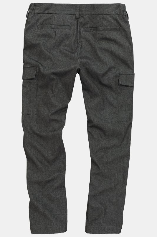 Pantalon de ville JP 1880 aspect lainage, collection Business, poches cargo et aspect lainage, coupe Tapered Loose Fit - jusqu'au 74