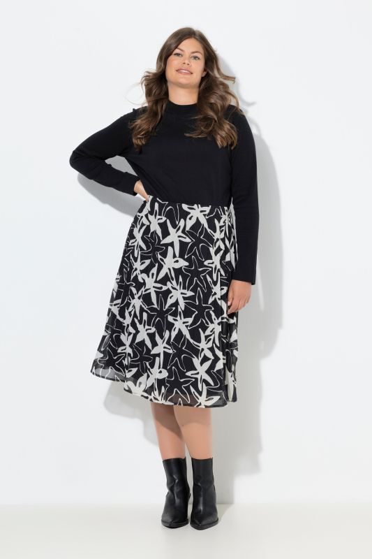 Robe à manches longues. Col roulé
