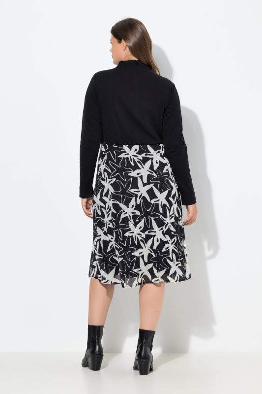Robe à manches longues. Col roulé