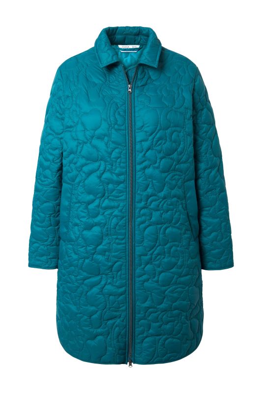 Manteau matelassé, matelassage léger avec motif léopard, coupe Loose Shape