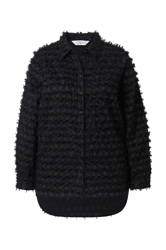Chemisier coupe Wide Straight Shape, franges