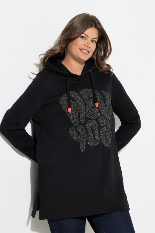 Sweat long à capuche. Manches longues. Label OEKO-TEX