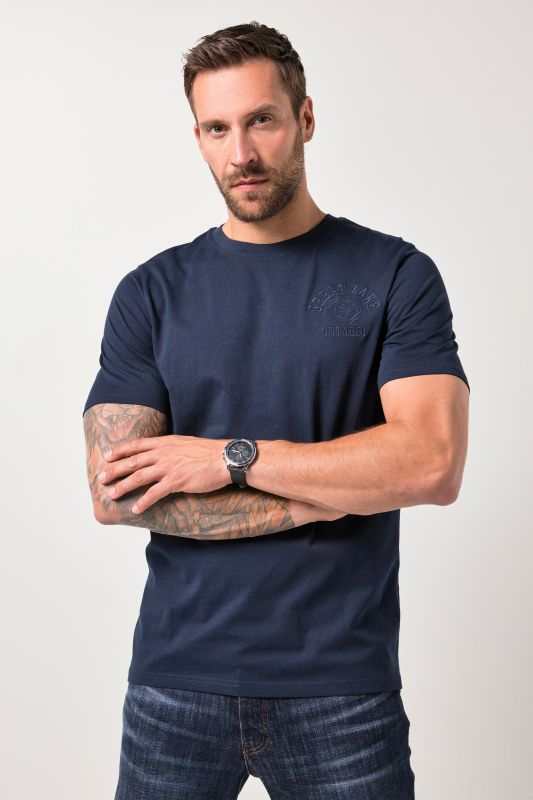 T-shirt JP 1880 à manches courtes, motif brodé sur la poitrine - jusqu'au 8 XL