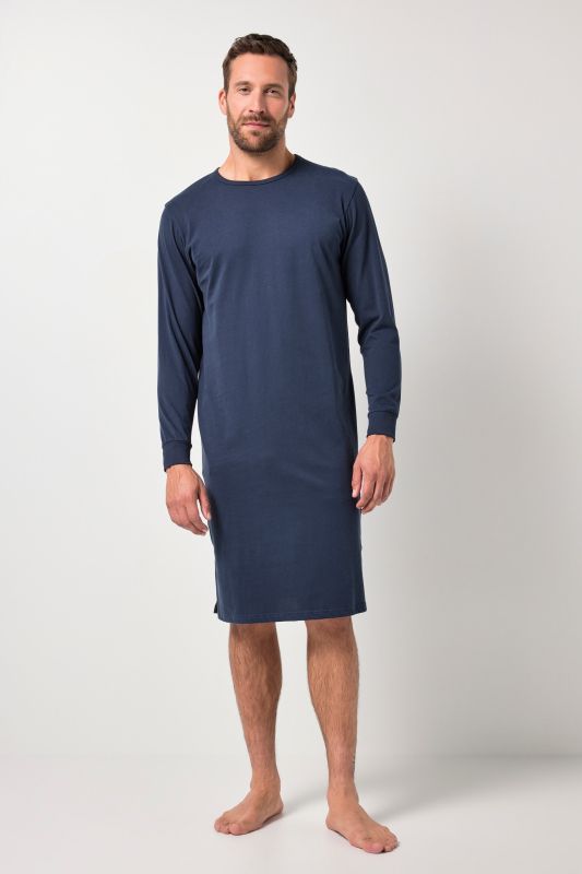 Chemise de nuit pour homme JP 1880, manches longues et fente sur le côté, collection Basic - jusqu'au 8 XL