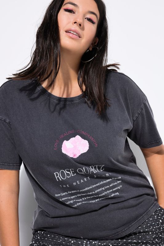 T-shirt oversize, imprimé pierre précieuse