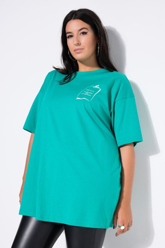 T-shirt oversize, imprimé wishlist
