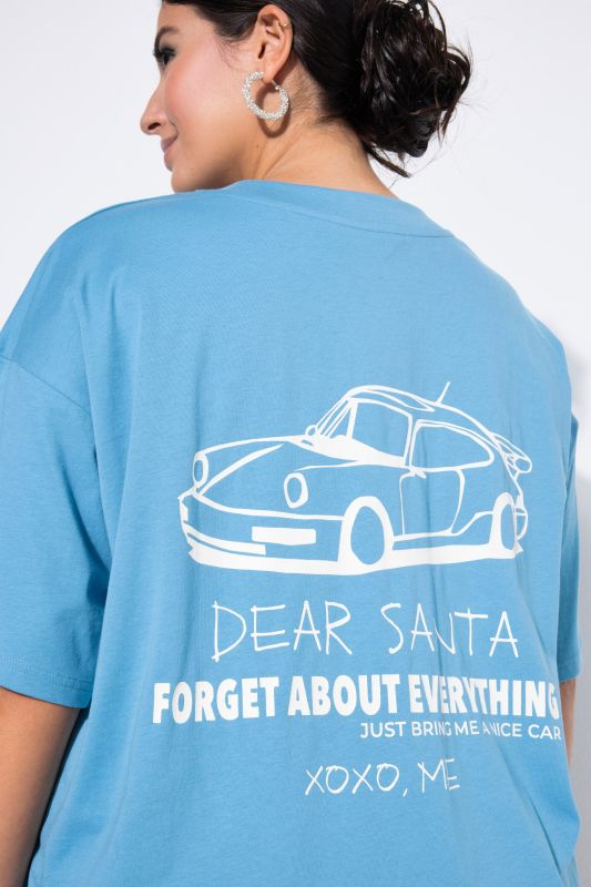 T-shirt oversize, imprimé wishlist