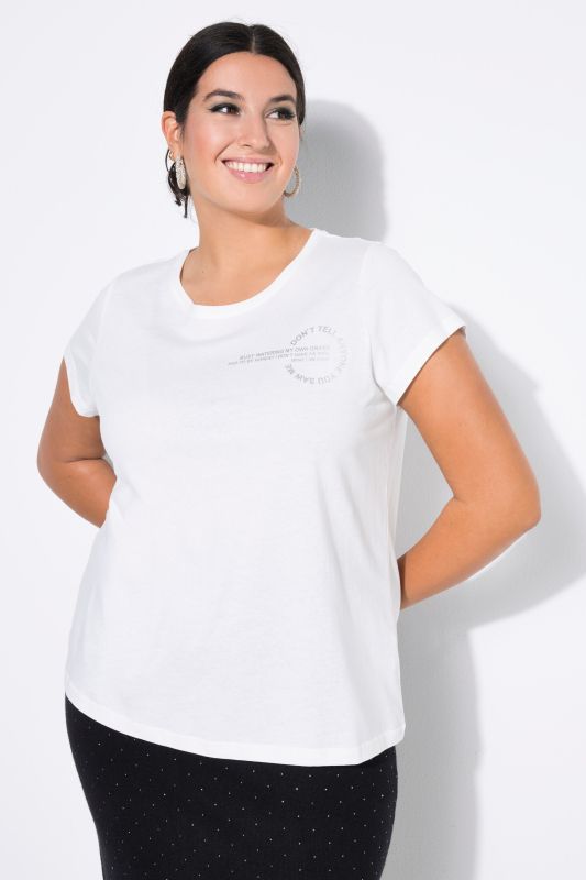 T-shirt coupe Slim Shape, imprimé cercle argenté
