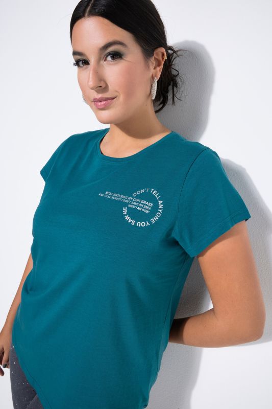 T-shirt coupe Slim Shape, imprimé cercle argenté