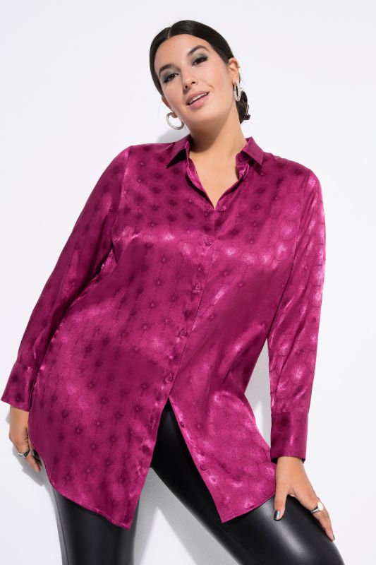 Chemisier coupe Wide Straight Shape, motif rayons