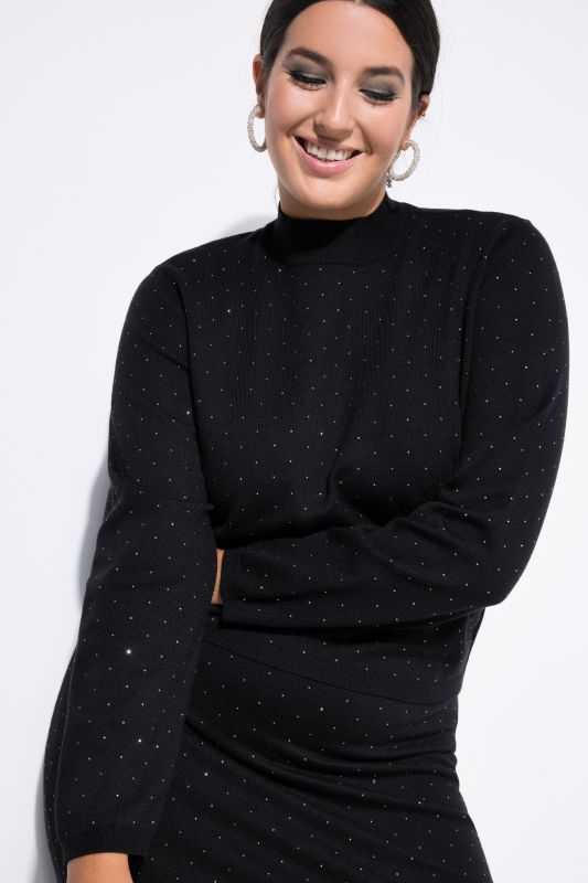 Pull coupe Boxy Shape, petites pierres scintillantes