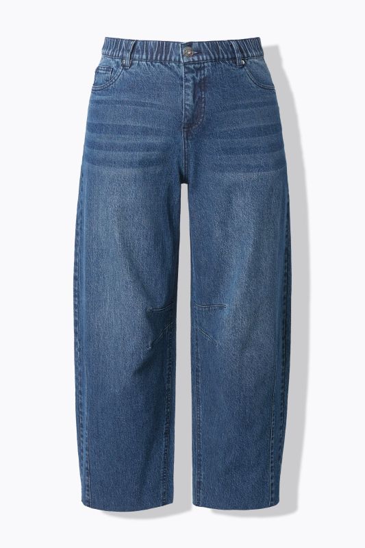 Jean Barrel 5 poches, coupe Wide Ballon Legs, taille haute