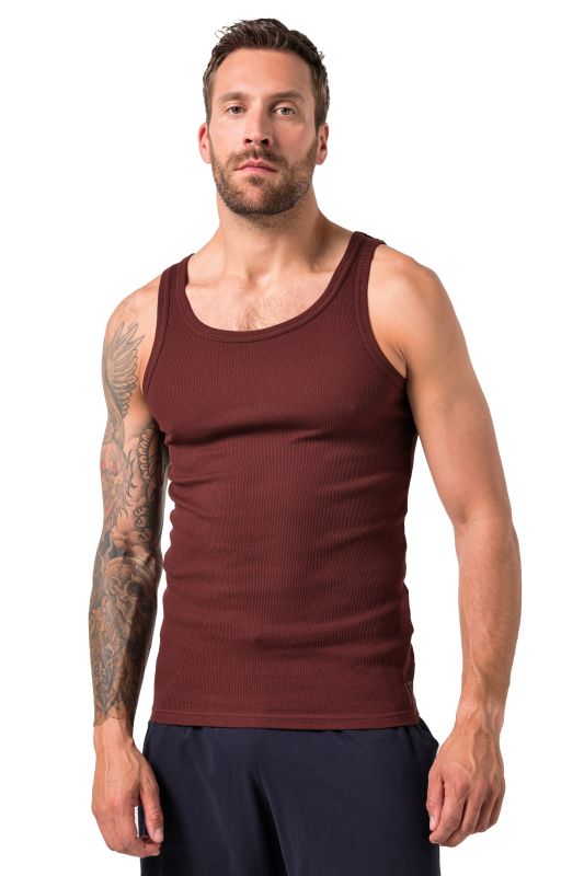 Débardeur/maillot de corps JP 1880, maille côtelée, sans manches - jusqu'au 8 XL