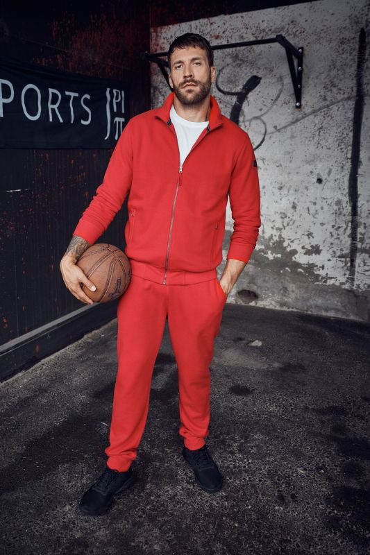 Pantalon en molleton JAY-PI avec cordon coulissant sous tunnel, coupe Modern Fit - jusqu'au 8 XL