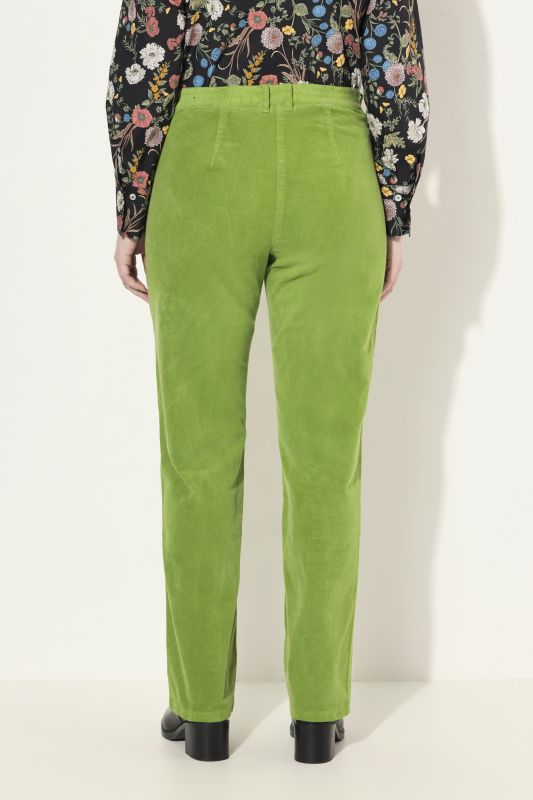 Pantalon en velours côtelé Mony, taille confortable, poches zippées