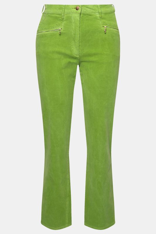Pantalon en velours côtelé Mony, taille confortable, poches zippées
