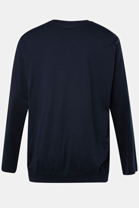 T-shirt manches longues et col rond, ventre confort, collection Basic - jusqu'au 8 XL