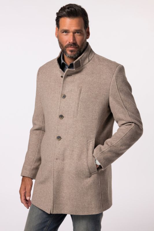 Manteau JP 1880, laine mélangée et col montant - jusqu'au 7&nbsp;XL