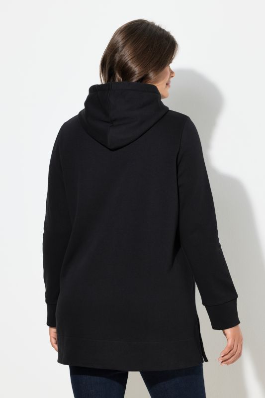 Sweat long à capuche. Manches longues. Label OEKO-TEX