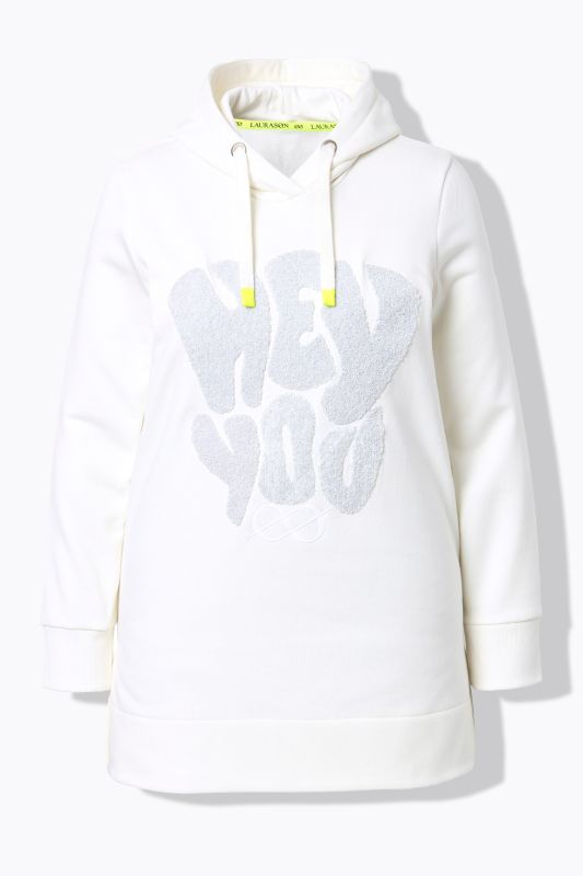 Sweat long à capuche. Manches longues. Label OEKO-TEX