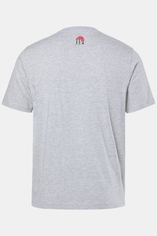 T-shirt JP&nbsp;1880, manches courtes et imprimé Noël sur la poitrine - jusqu'au 8&nbsp;XL