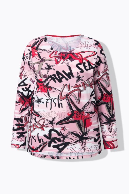 T-shirt long. Manches longues et col rond. Label OEKO-TEX