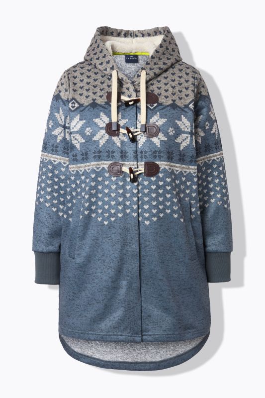 Veste en maille polaire. Capuche, manches longues