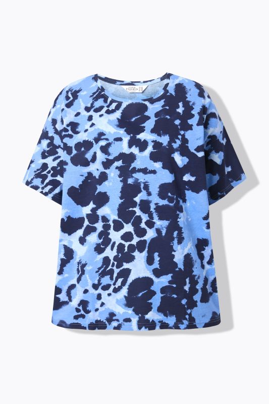 T-shirt oversize, motif léopard