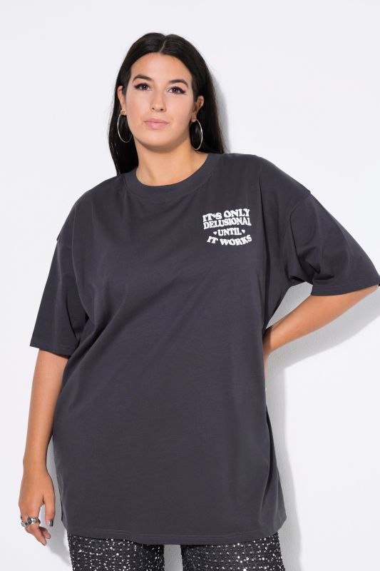 T-shirt oversize, message imprimé